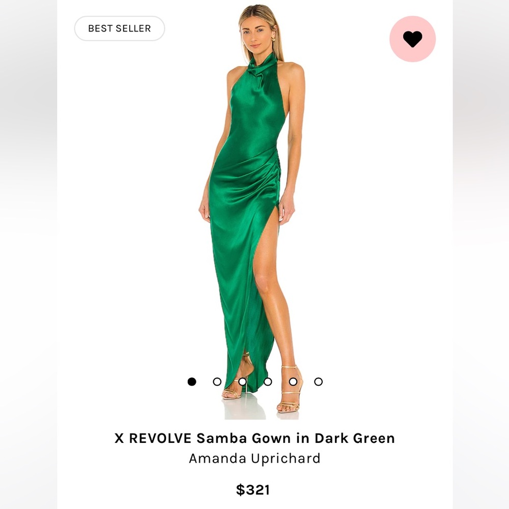 Amanda Uprichard Samba Gown Green